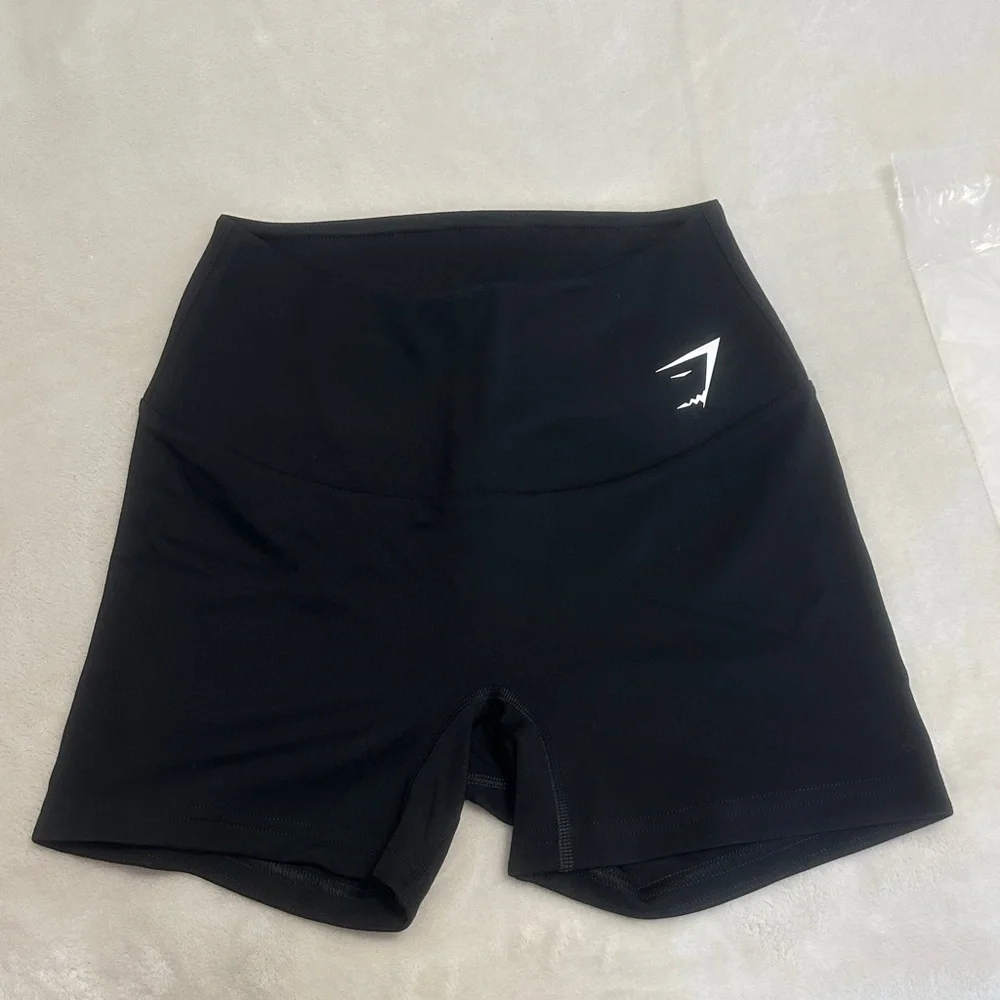 GYMSHARK Women's Black Compression Shorts